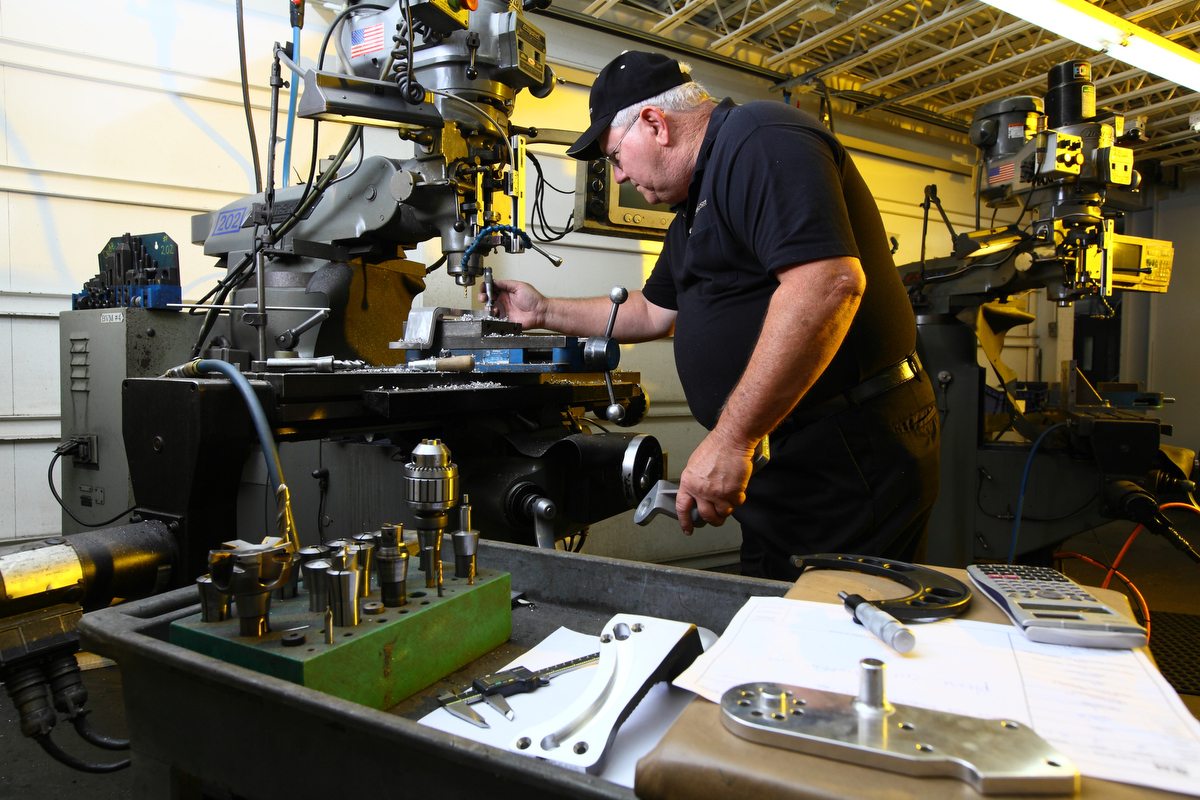 Speedgrip machinist at work